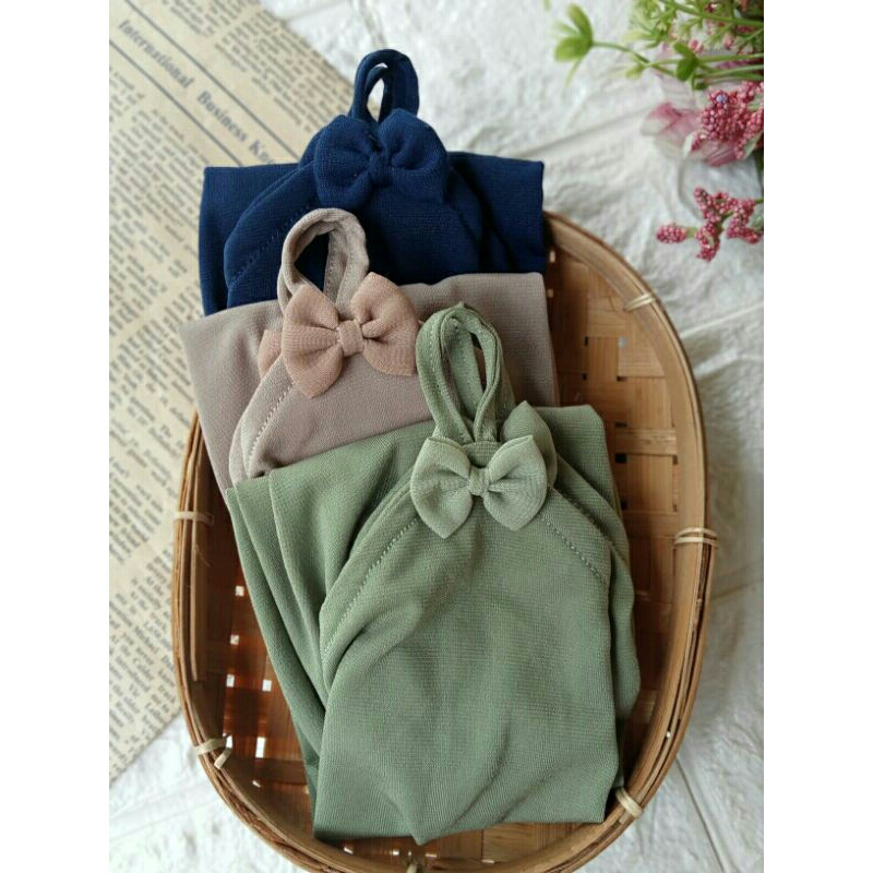 Jual handsock tangan muslimah Ring Pita bahan Jersey Premium