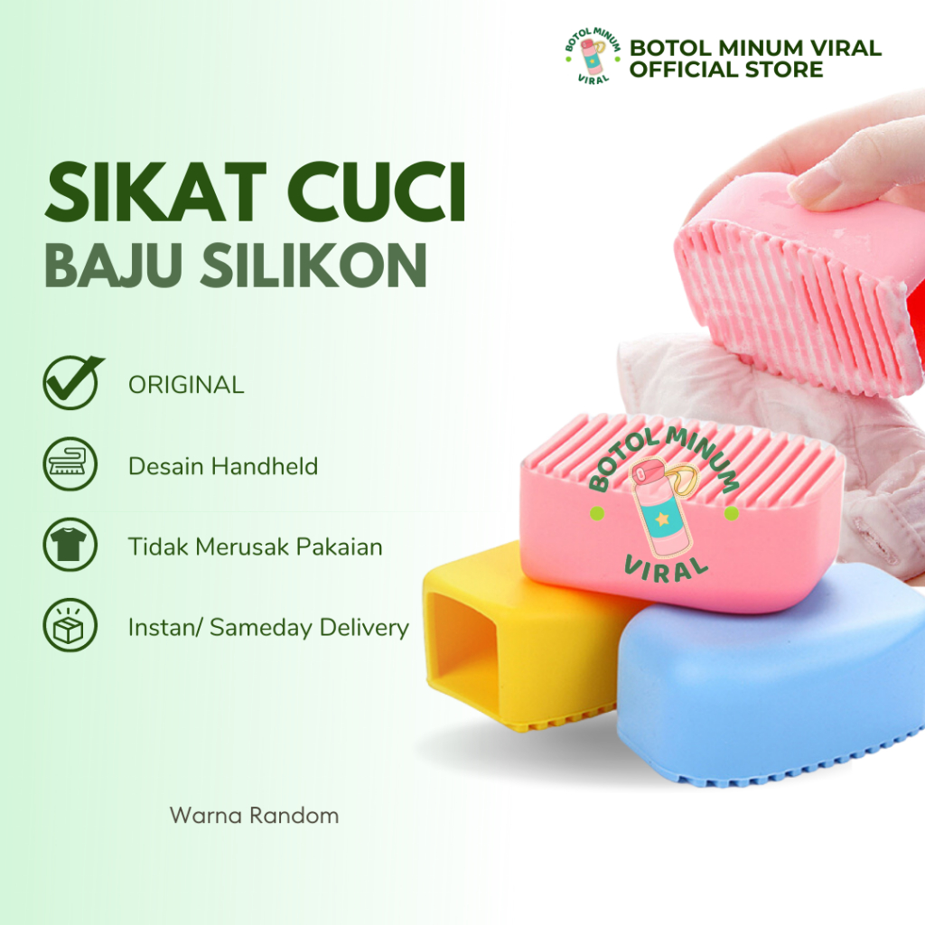Sikat Cuci Baju Lembut Silikon Serbaguna