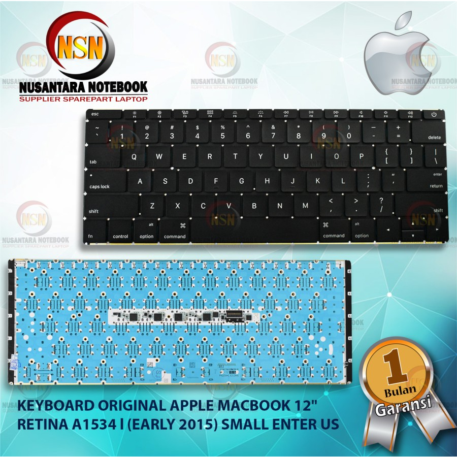 Keyboard Apple Mac Retina 12 Inch A1534 2015 2016 2017 Small Enter US