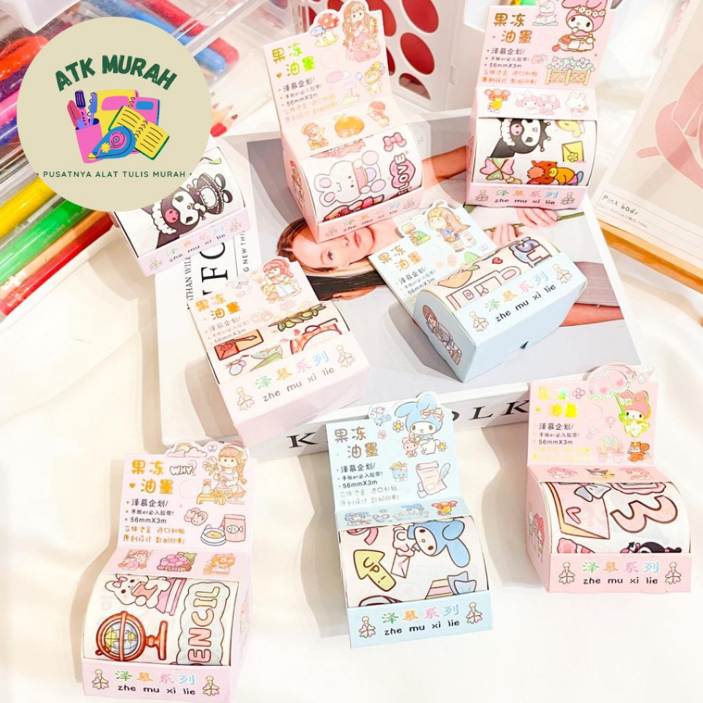 

WASHI TAPE SANRIO SZ - 150 LEBAR 5 CM PANJANG 3 METER