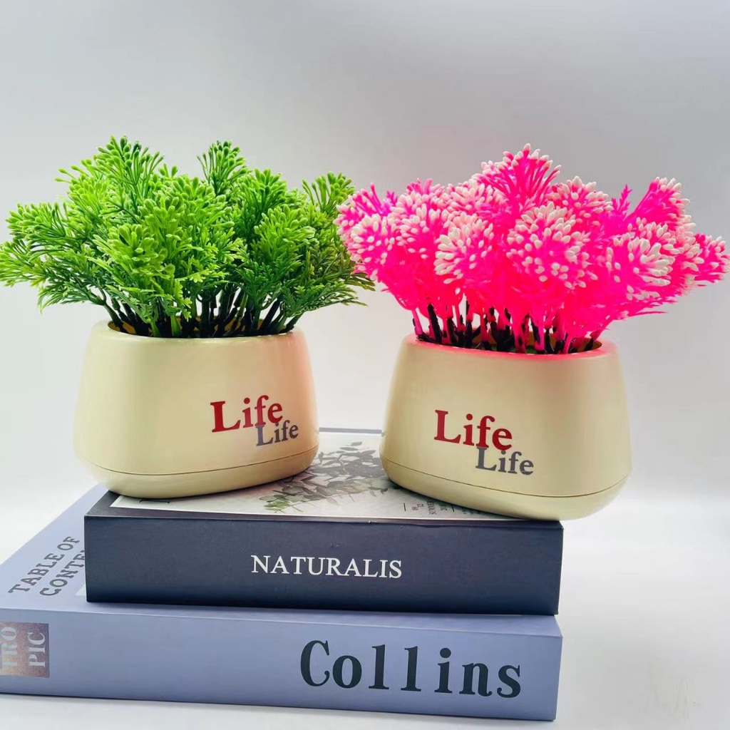 Bunga Hias Artifical Pot Tanaman Bonsai Rumput Daun Hiasan Meja Cantik Dekorasi Ruangan Artifical Flower Azgalery PBP168