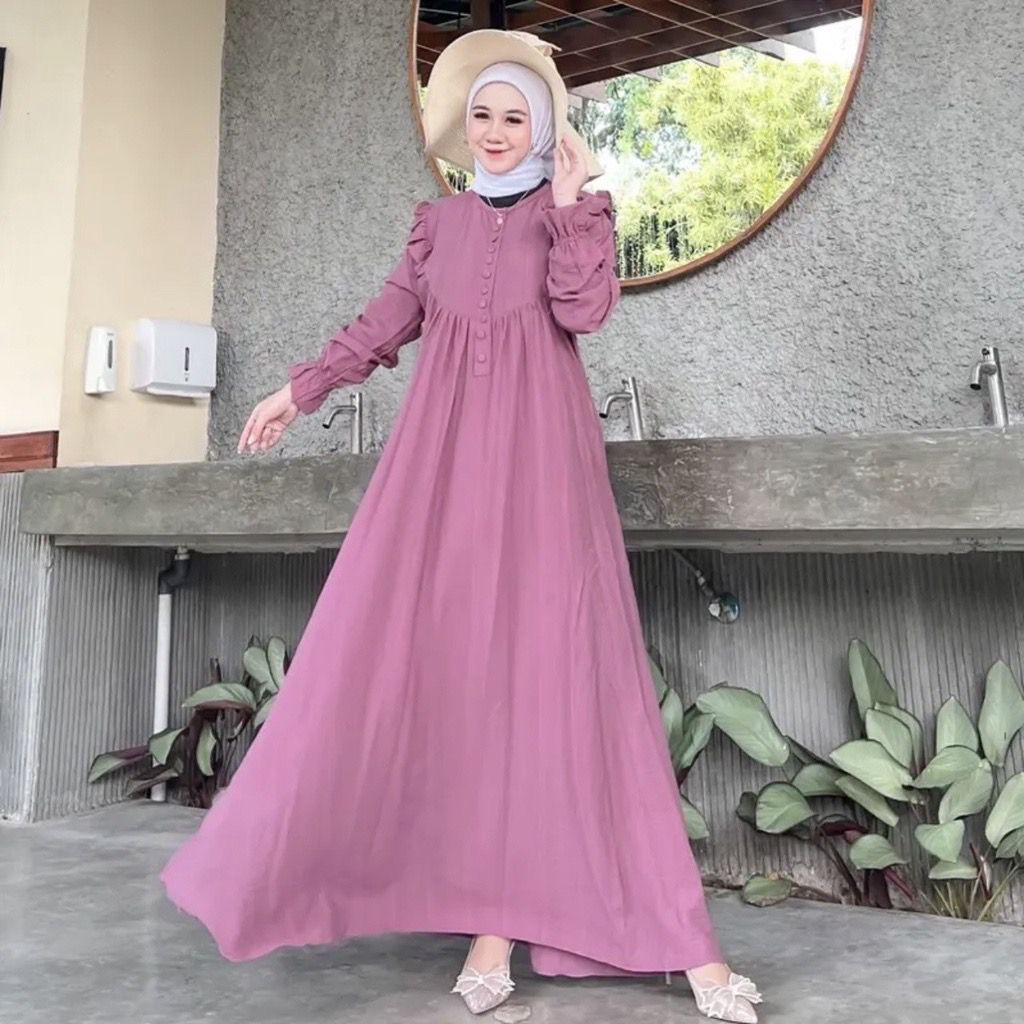 Gamis Almahyra || Gamis POLO Linen || Almahyra Dress || by RA BUSANA