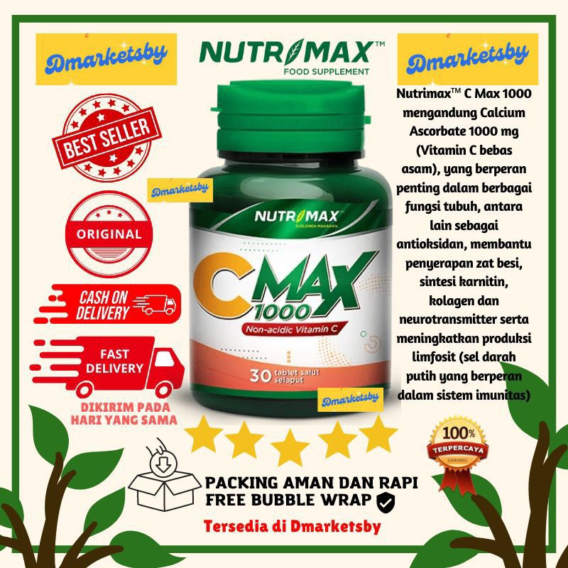 VITAMIN C 1000mg AMAN UNTUK LAMBUNG NUTRIMAX CMAX 1000mg