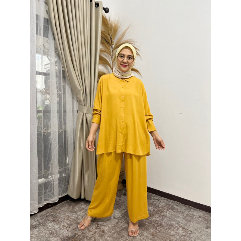 One Set Rayon Polos | setelan daily katun rayon tidak nerawang adem jumbo piyama