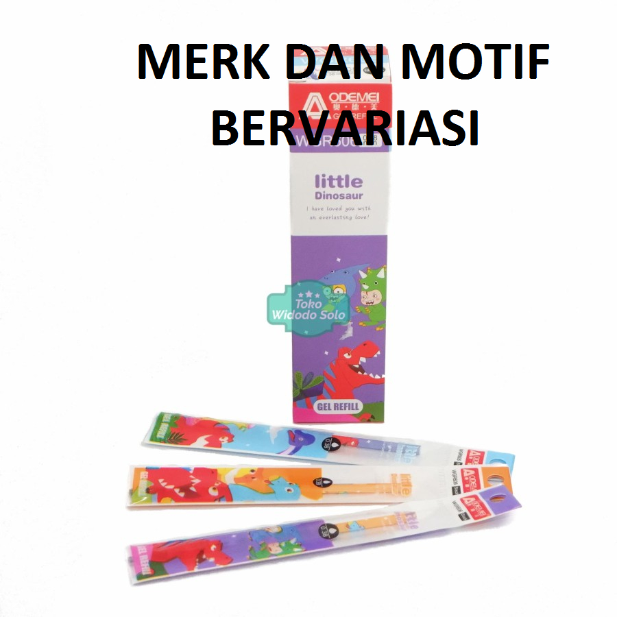 

1 PACK (ISI 20) Isi Pulpen Gel Hitam Bolpoin Ballpoint Gel - MERK DAN MOTIF RANDOM