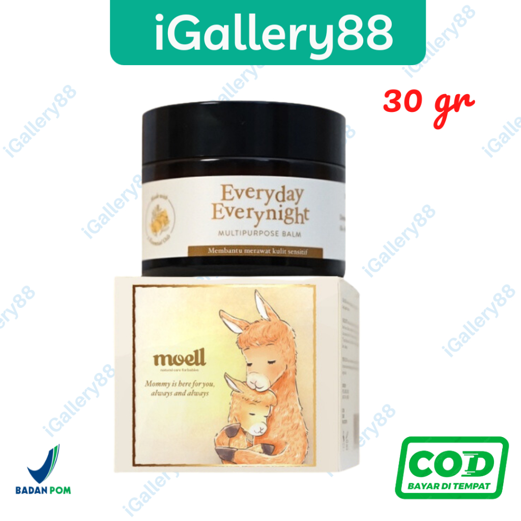 Moell Everyday Everynight Multipurpose Balm 30 gram anti ruam kulit sensitif bayi