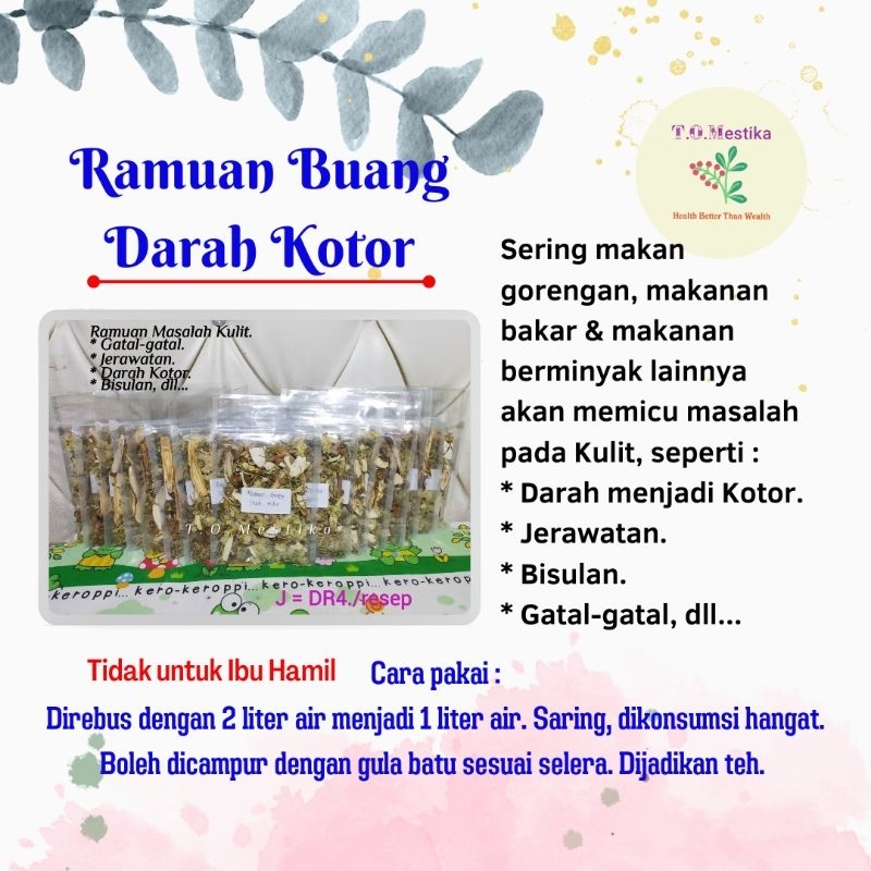 Ramuan Buang Darah Kotor.