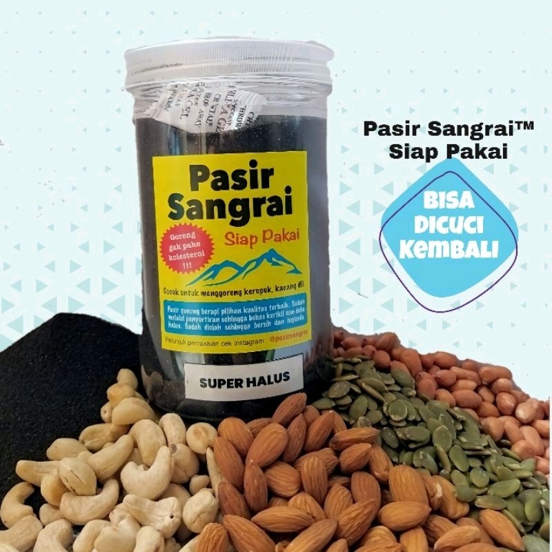 Khusus Reseller - Pasir Sangrai Siap Pakai Kemasan Plastik / Toples 1kg