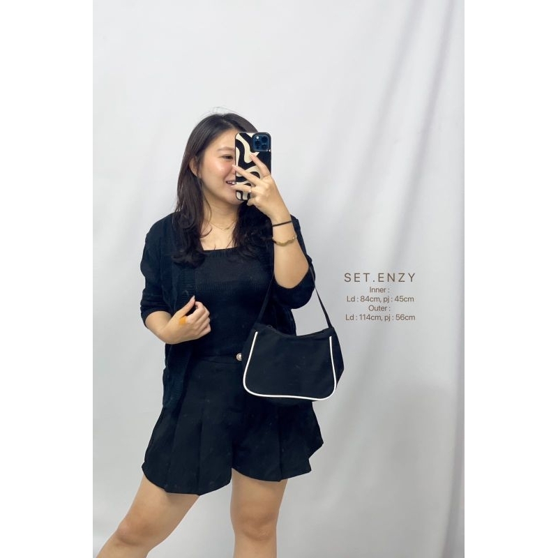 MDLV ~ BG SET ENZY // BAJU RAJUT // FASHION WANITA