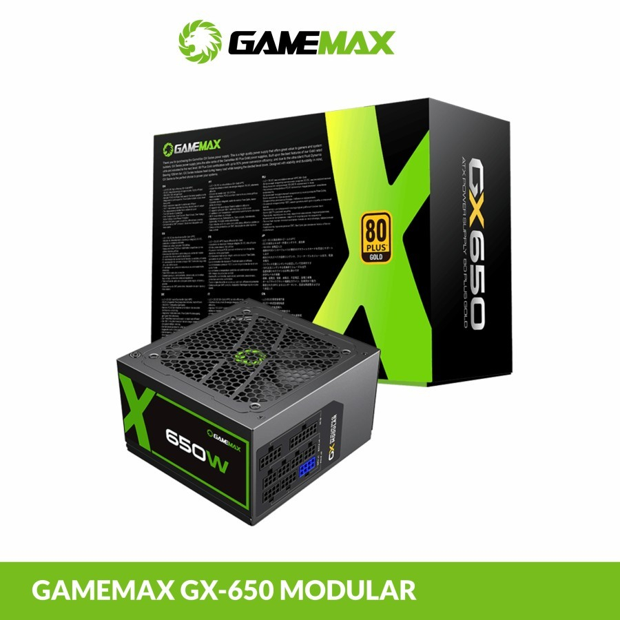 PSU Gamemax GX-650 80Plus Gold - Gaming PSU GX 650 Modular
