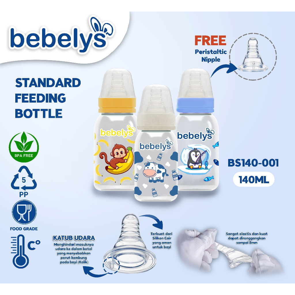 Bebelys Botol Susu Standard Botol Susu Bebelys slimneck BS