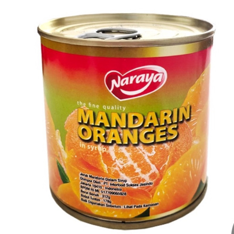 

JERUK NARAYA MANDARIN KALENG 312gr / JERUK KALENG