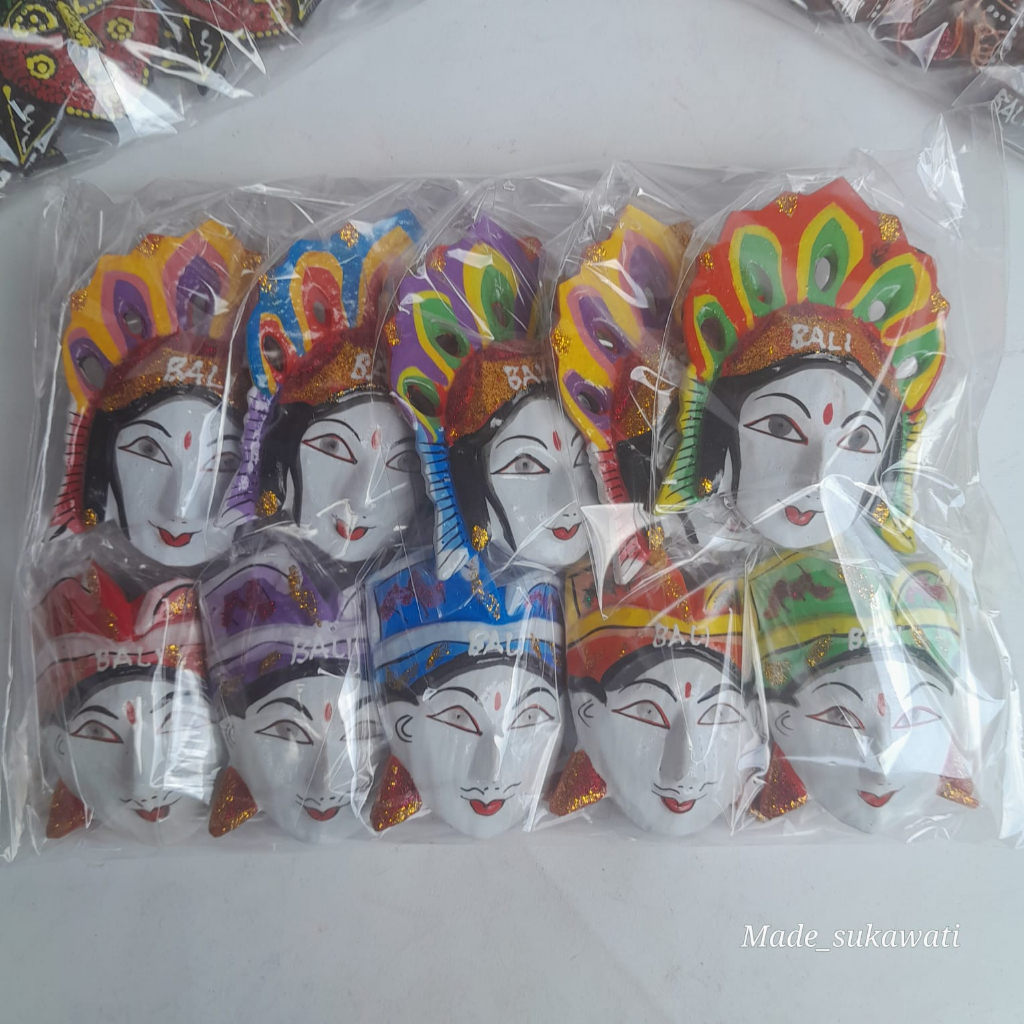 10pcs Magnet kulkas tempelan hiasan kecak janger khas bali