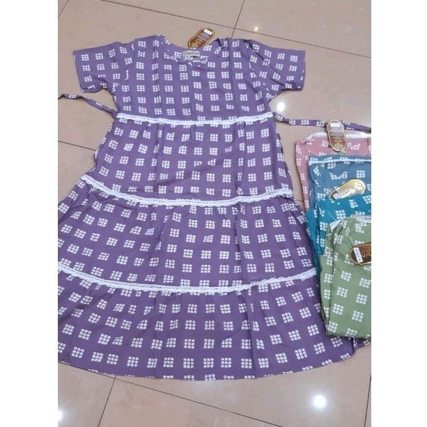 Daster Qonita Renda Salsa Sleting LD 108 by Qonita batik