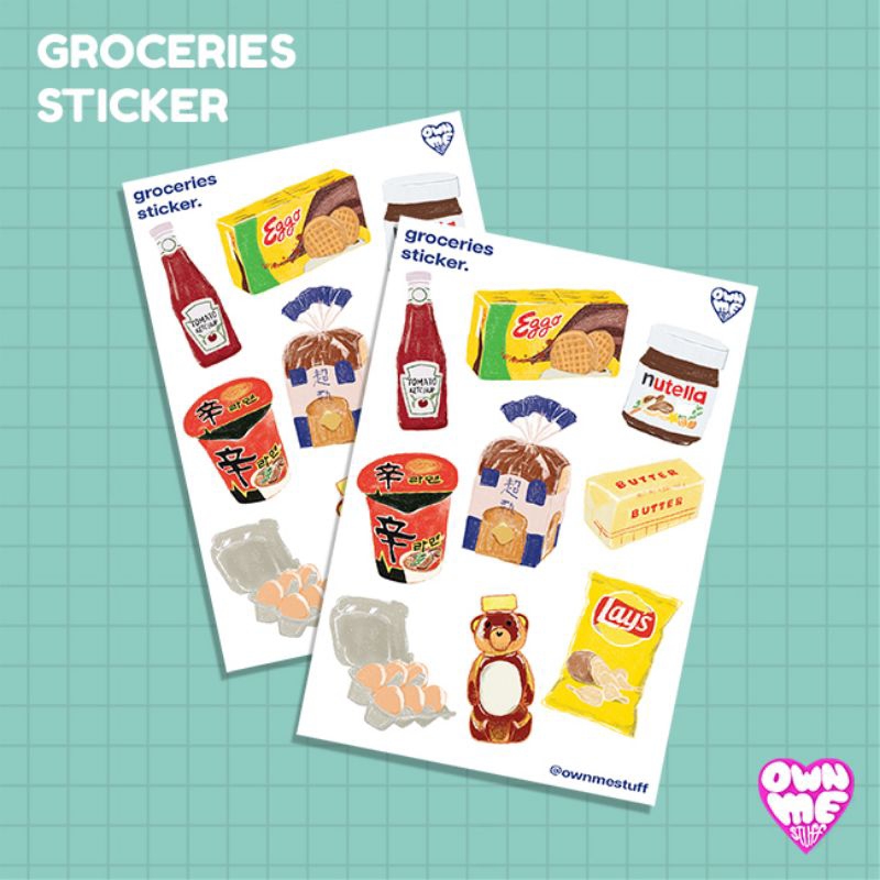 

Groceries sticker