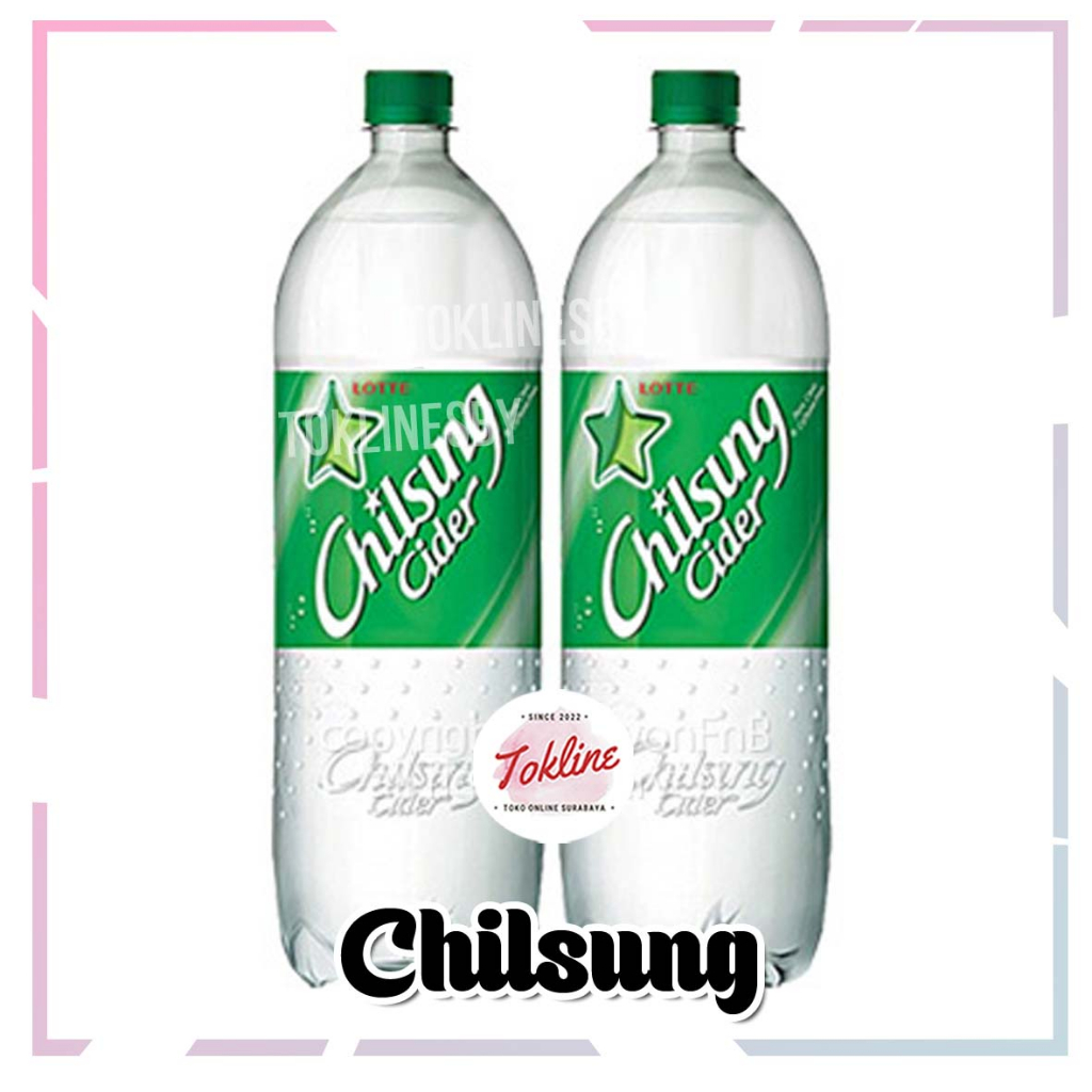 

LOTTE CHILSUNG CIDER MINUMAN BERSODA 1,5L 1500ml