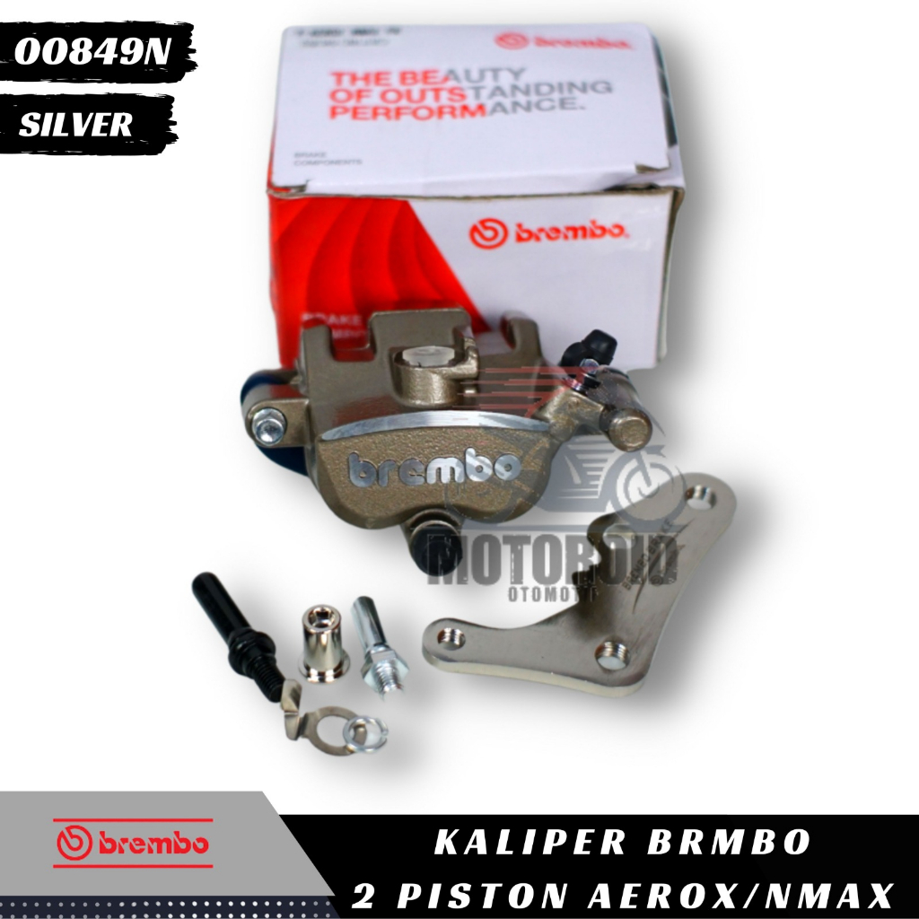 Kaliper Samurai Kanan Piston Breket Cnc  Ymh Nmax Aerox 155 2P Caliper BRB Colour