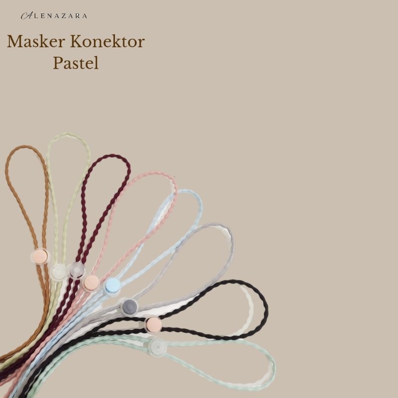 masker konektor pastel (hijab/non hijab)