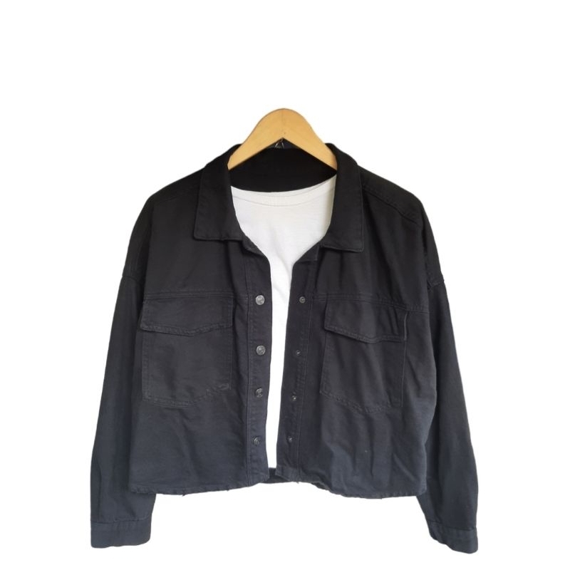 ZARA JACKET JEANS CEWEK