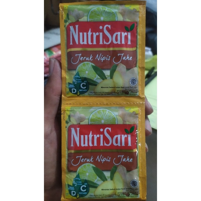 Nutrisari Jeruk Nipis Jahe Renteng Isi 10 Sachet Expd Juli 2023