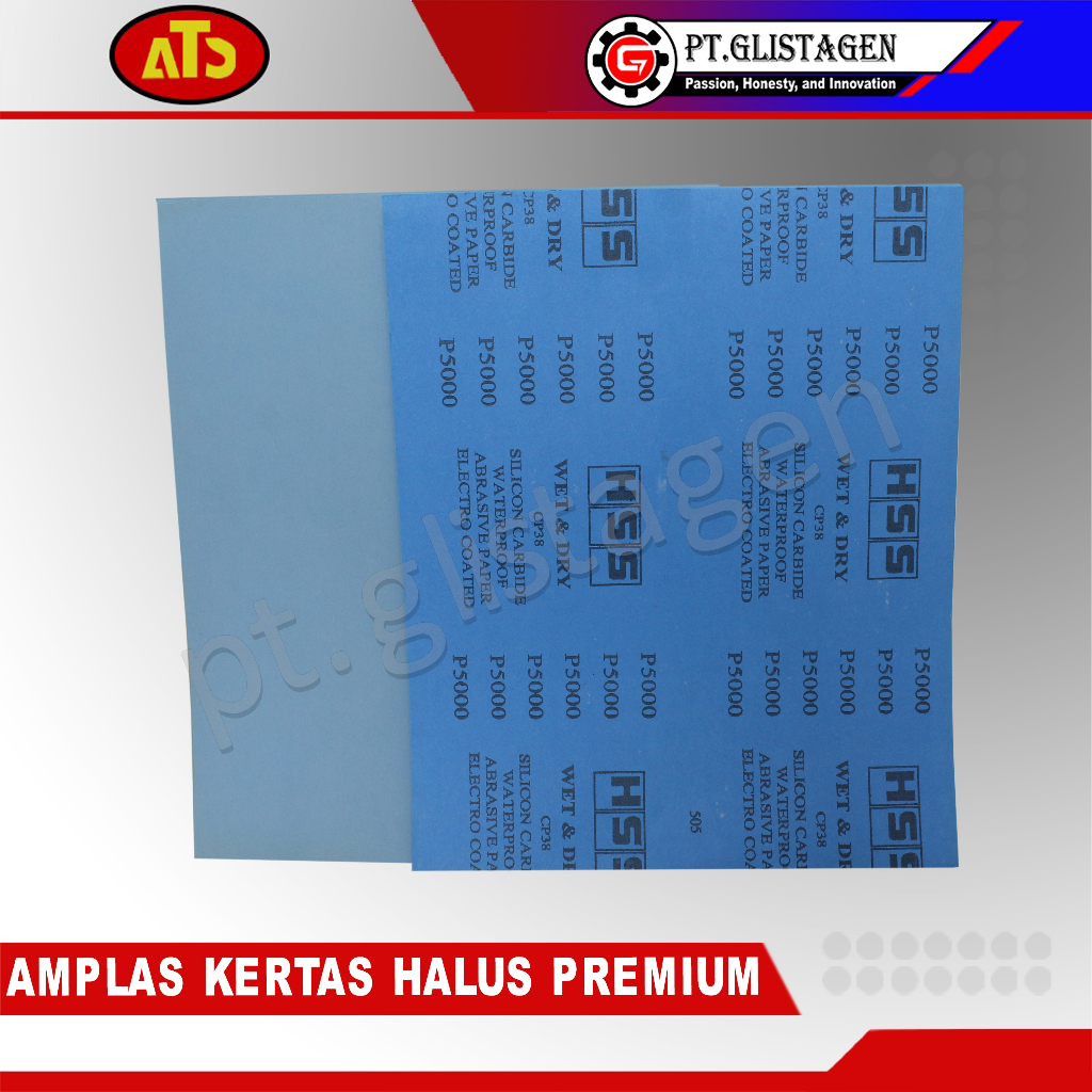 AMPLAS LEMBAR KERTAS PREMIUM SUPER HALUS P5000 / AMPLAS LEMBARAN / AMPLAS KERTAS BASAH DAN KERING