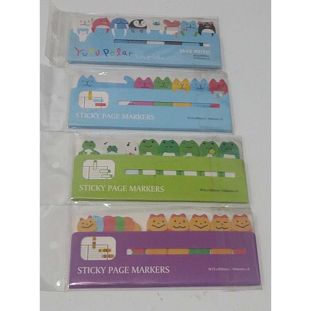 

STICKY NOTES / MEMO / STICK MARKER / INDEX / PEMBATAS BUKU / STICKER / MEMO BERKARAKTER