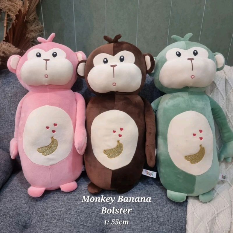 GULING BONEKA MONYET MONKEY BANANA BOLSTER
