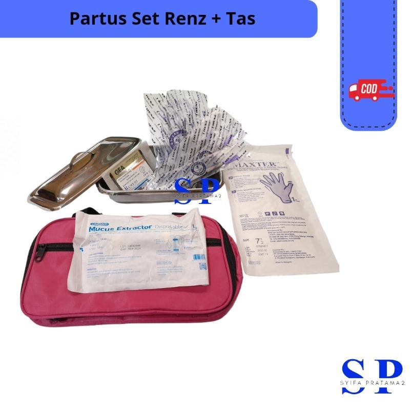 Alat Medis Partus Set Renz 15 item|Partuset RENZ| Partus Set Gunting RENZ