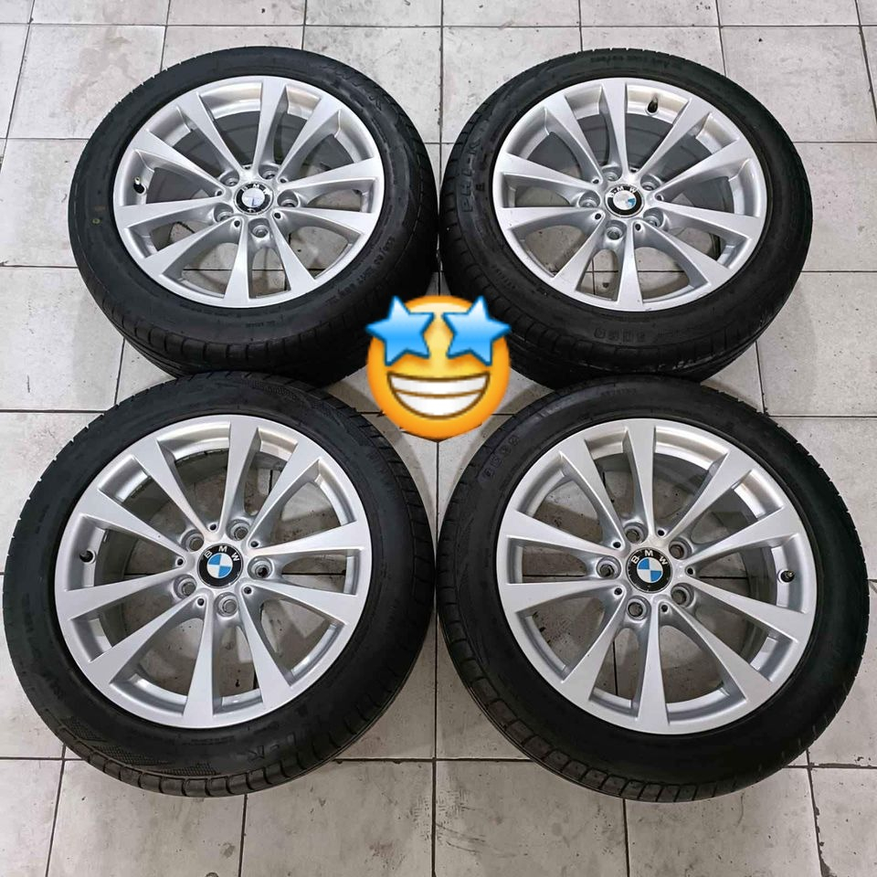 velg mobil bekas BMW ring 17 pcd 5x120 plus ban 215 55 r17