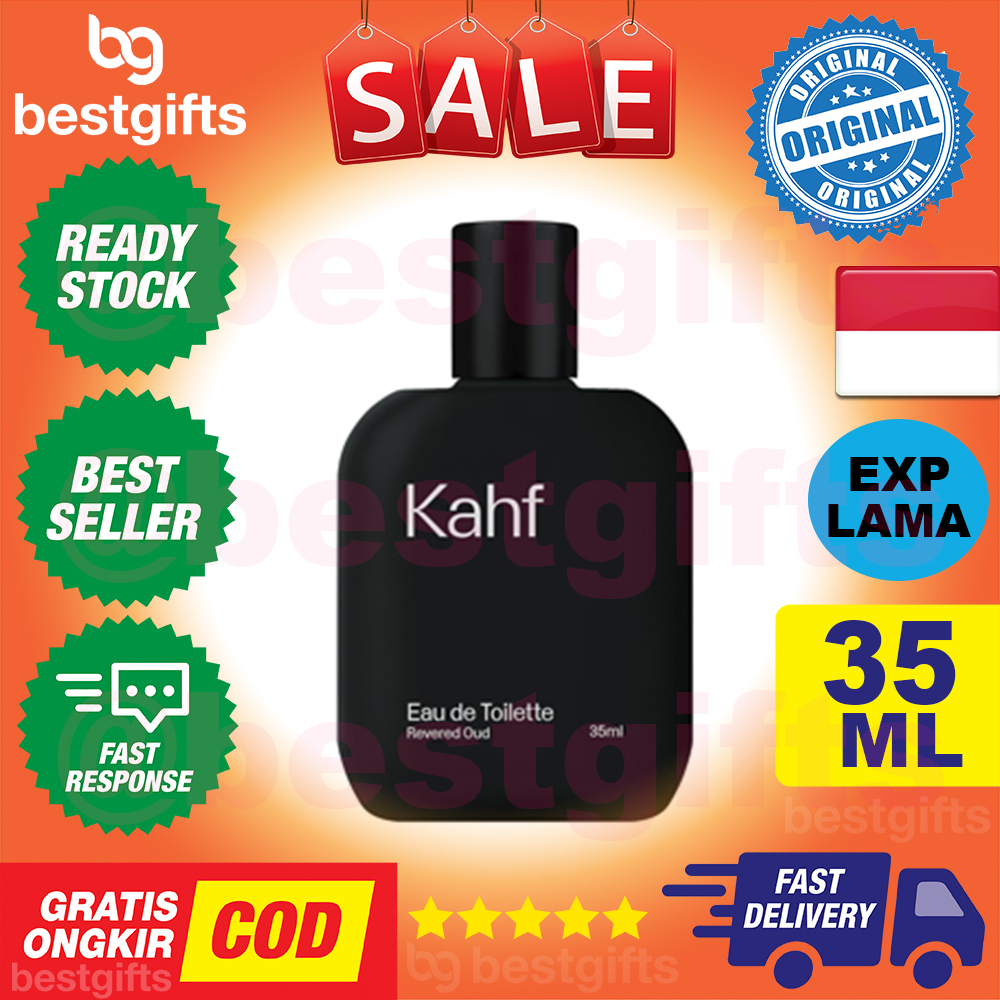 KAHF REVERED OUD EAU DE TOILETTE PARFUM PRIA BADAN WANGI TAHAN LAMA PERFUM LAKI PERFUME 35 ML