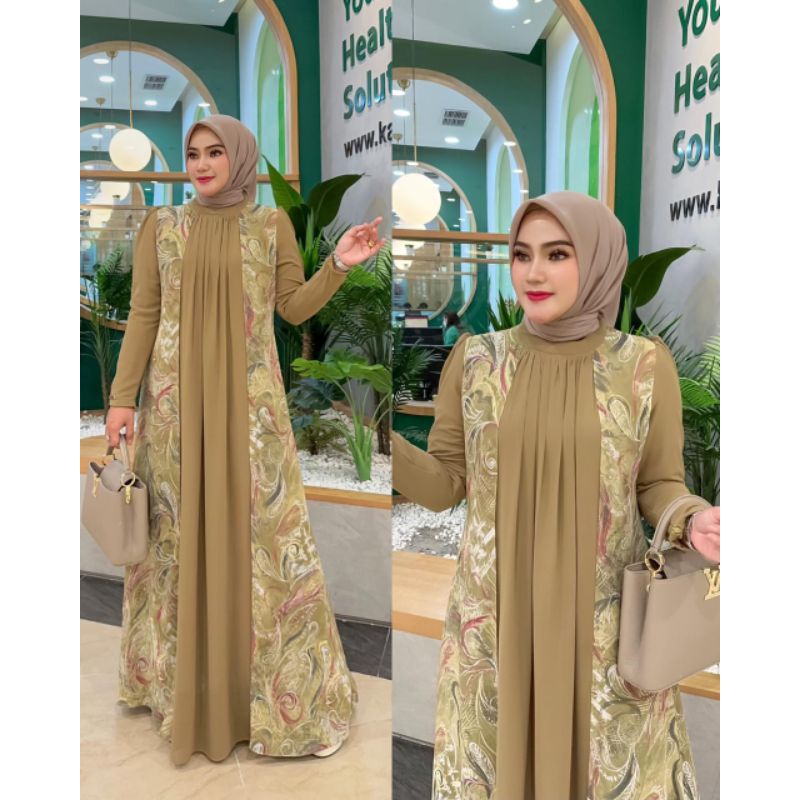 Gamis Dress Wanita Terbaru Inara Dress by Irna