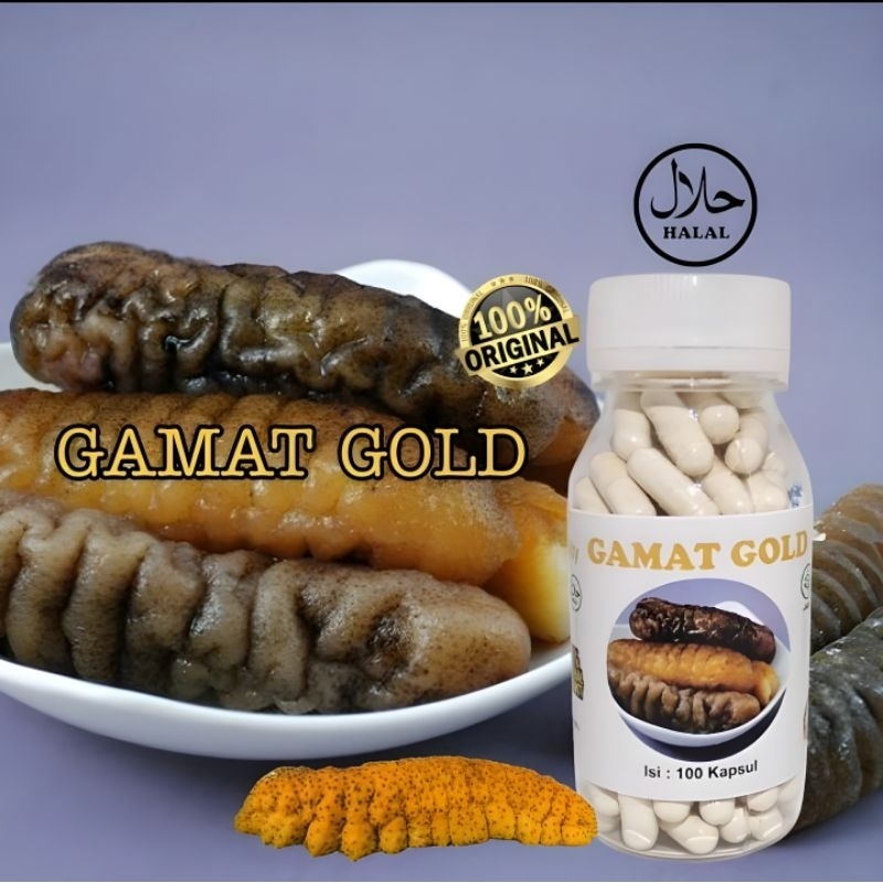 GAMAT GOLD. Kapsul GAMAT Emas. Isi 100 Kapsul