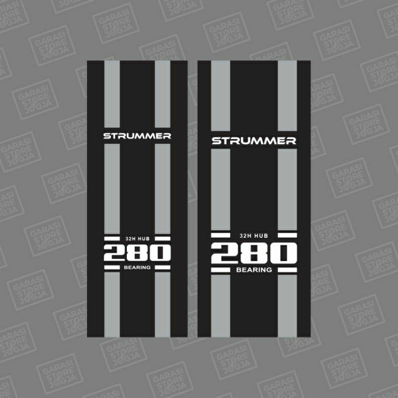 Decal Stiker Hub Freehub Strummer 280