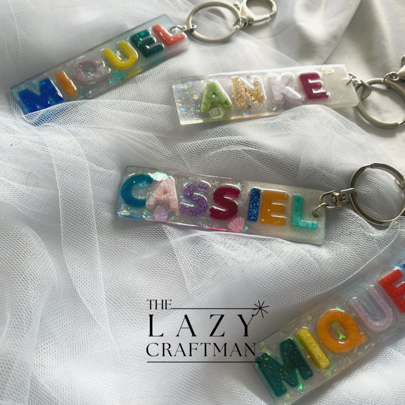 gantungan kunci nama anak-anak custom