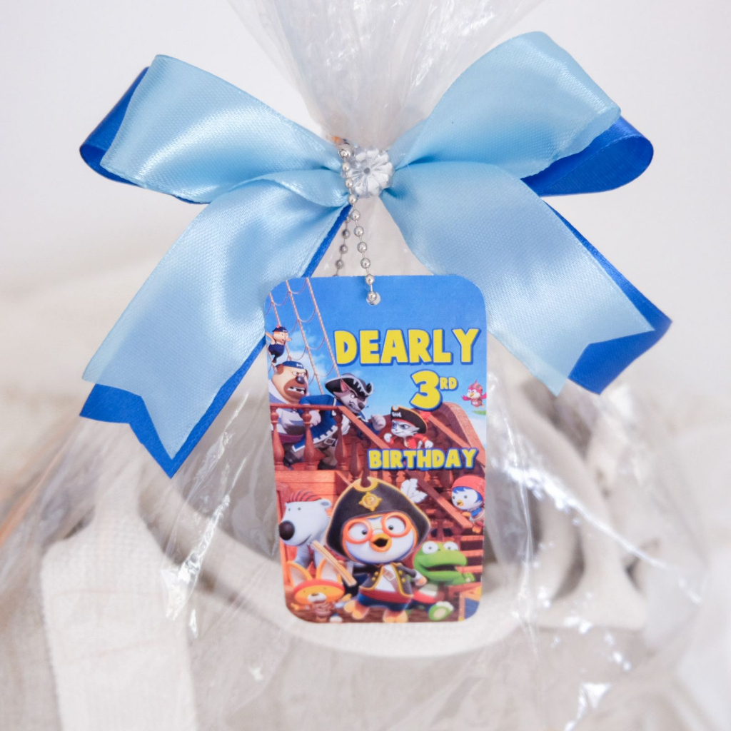 Pororo Bajak Laut - Tag Card Birthday / Thanks Card Souvenir Parcel Hampers / Kartu Ucapan Ulang Tah