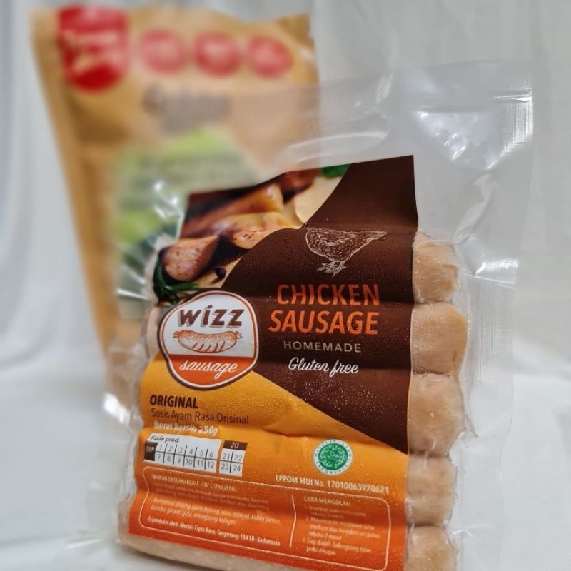 

Sosis Ayam Gluten Free WIZZ sausages original (Kurir instan sameday only)