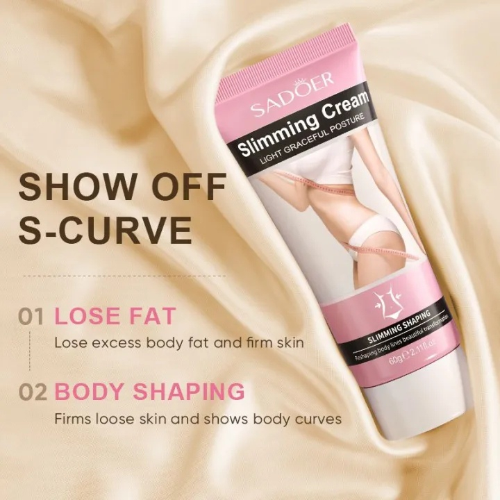 SADOER Slimming Cream Krim Pelangsing Membakar Lemak Kurus Dengan Cepat Pelangsing Membentuk - Mengecilkan Perut Paha Lengan Bagian Punggung