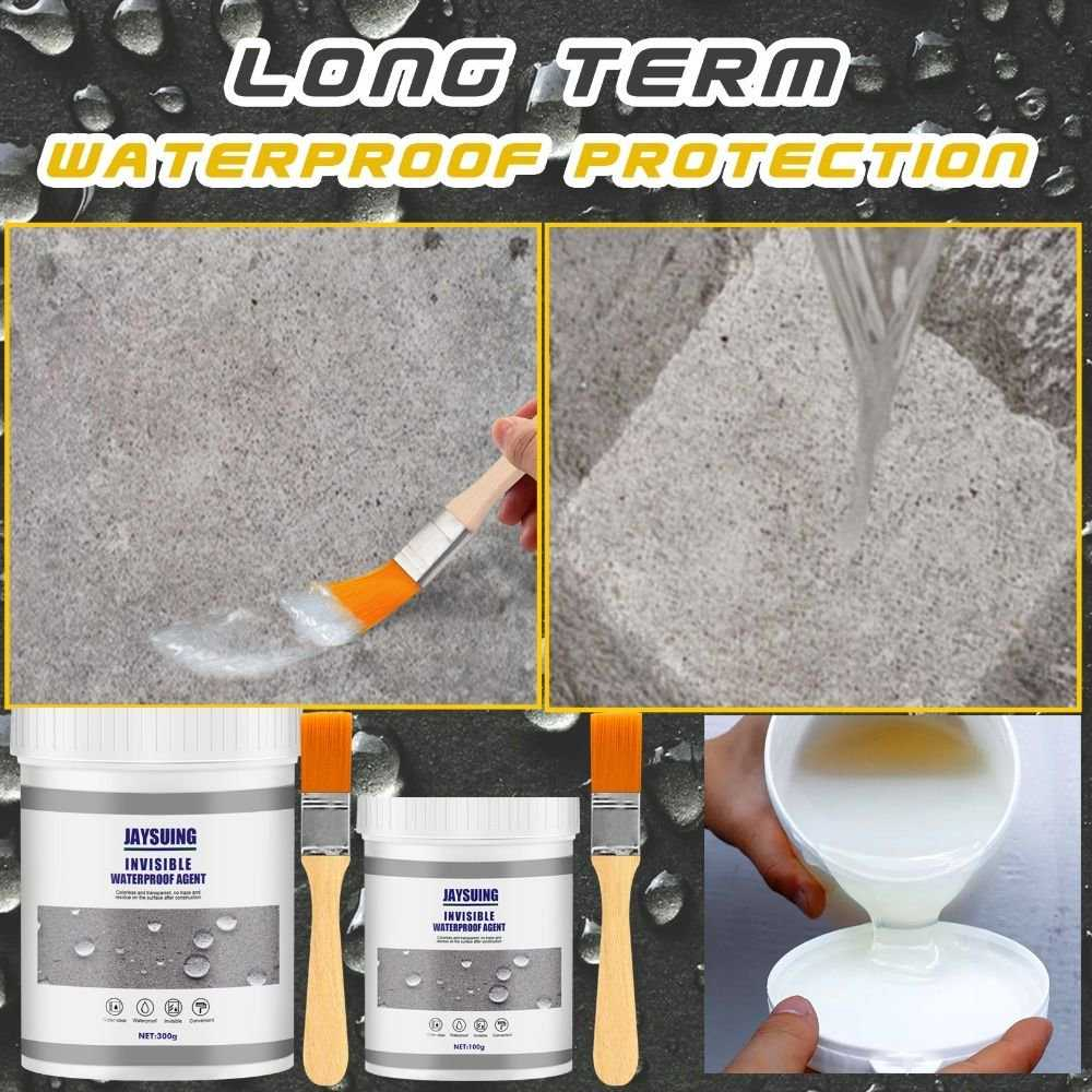 Lem Waterproof Transparent Anti Leak 100G with Brush Perekat Kuat Warna Transparan Tahan Air Berkualitas