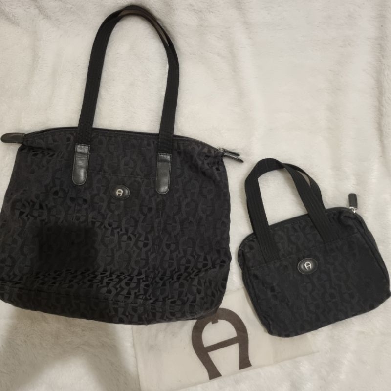 Aigner Tas totebag authentic preloved