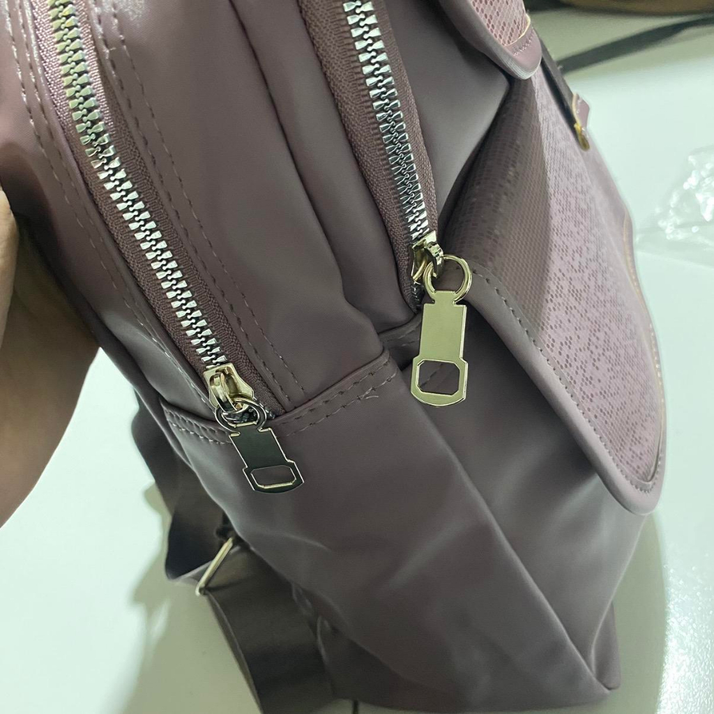 Akaci - Ransel NUNA Akaci Kekinian 09-8091 bahan bling Terbaru 3 Ruang untuk Sekolah Kuliah Hangout kerja kantor kekinian style korea