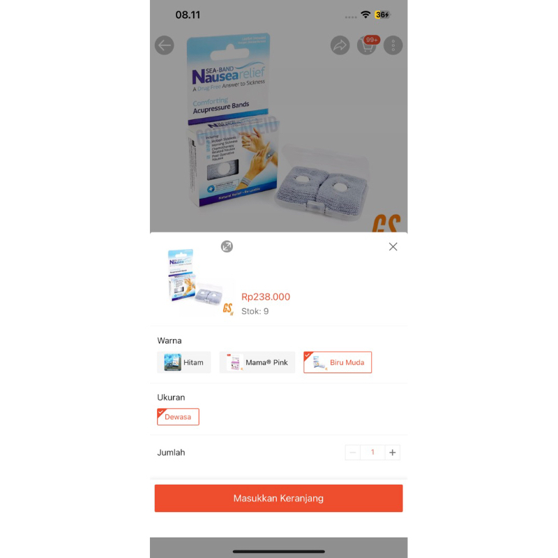 Sea Band - anti mual alternatif. SeaBand. Seaband Mama PRELOVED MASIH BAGUS BANGET