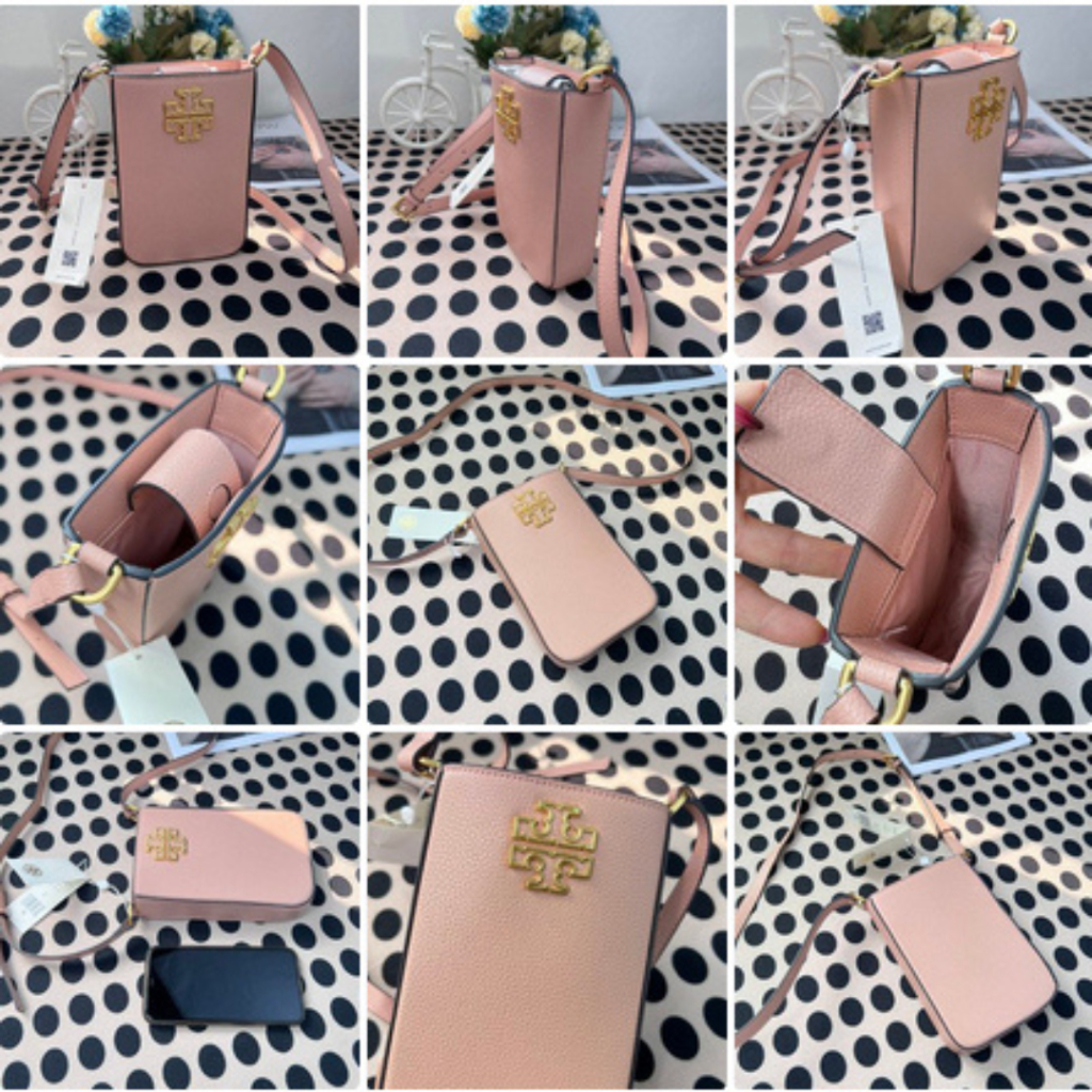 TAS WANITA TB TORY PLAIN PHONE BAG LEATHER CROSSBODY OUTLET SHOULDER BAGS 141000