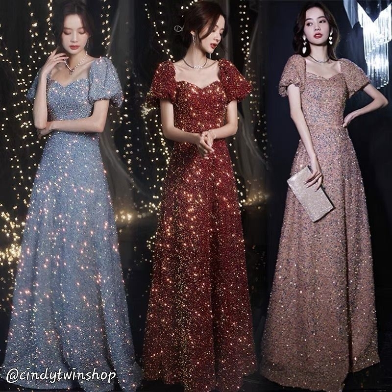 Queen Bling Bling Long Dress Import Premium | Queen Dress Pesta Full Payet Bling Bling Premium