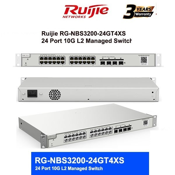 Ruijie RG-NBS3200-24GT4XS NBS3200 24 Port 10G L2 Managed Switch