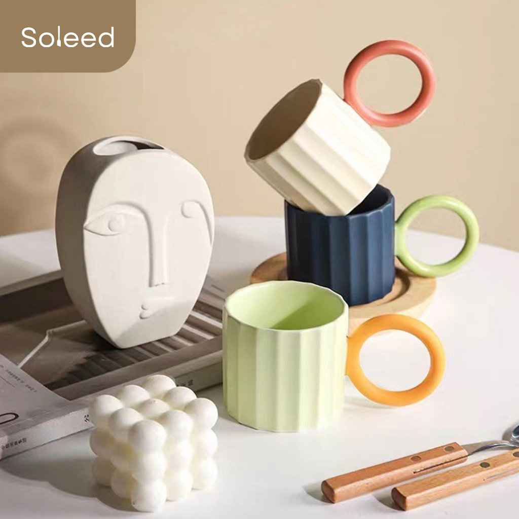 CANGKIR KERAMIK KOPI TEH NORDIC CERAMIC MUG HANDMADE RUSTIC