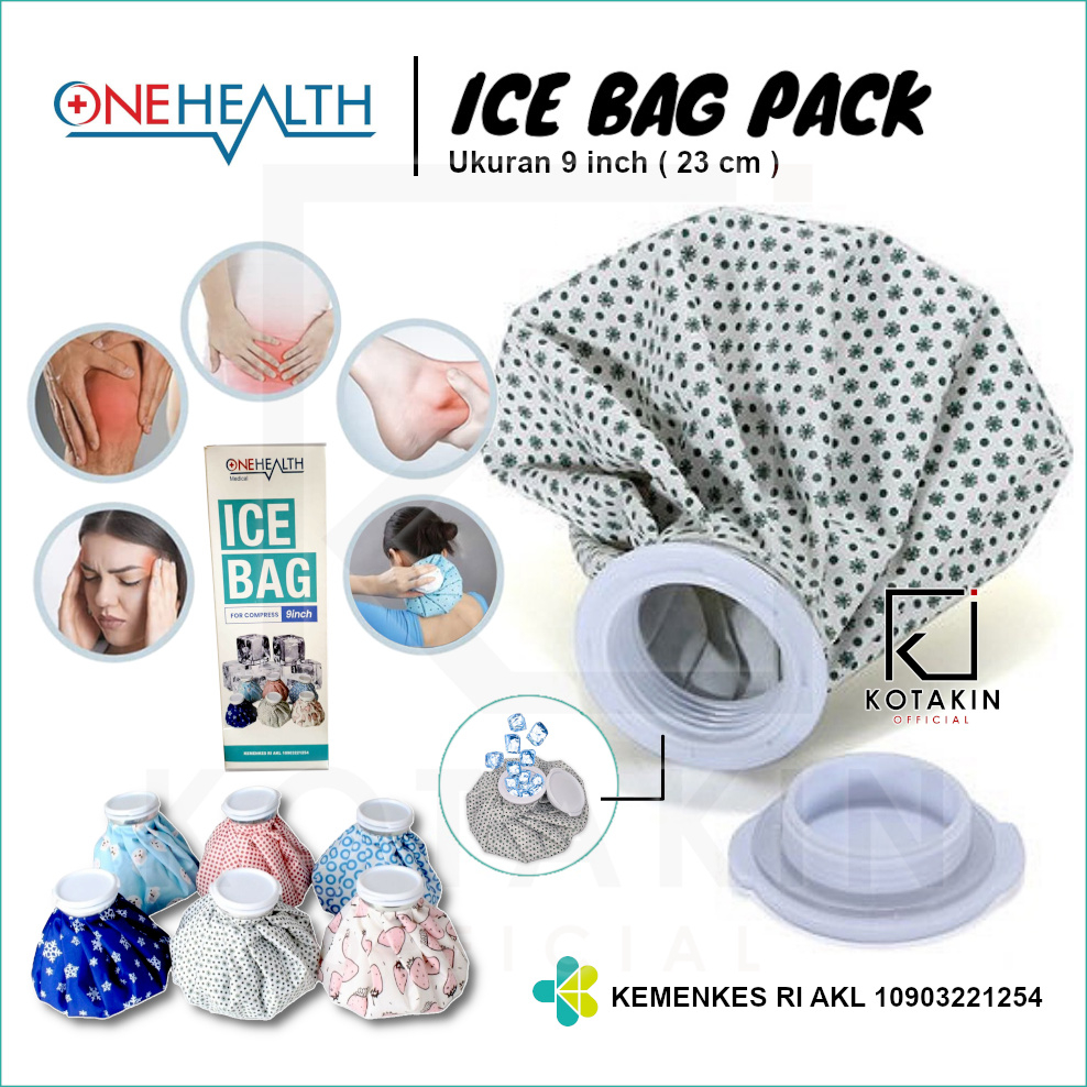 Pilih Warna - ONEHEALTH ICE BAG / Cold Bag / Alat kompres Dingin / IcebagTerapi Kantong Kompes