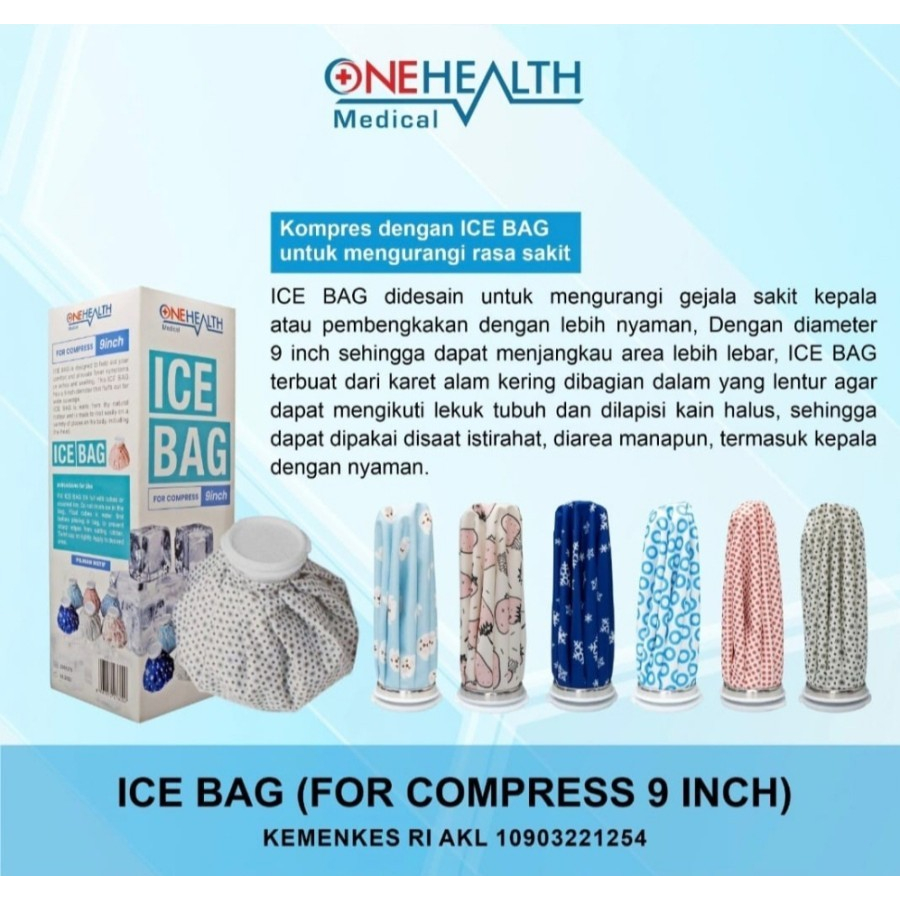 Pilih Warna - ONEHEALTH ICE BAG / Cold Bag / Alat kompres Dingin / IcebagTerapi Kantong Kompes