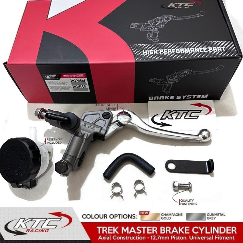 PROMO Master rem KTC Trek 12.7mm Universal / Master rem kanan KTC racing Axial construction 12.7mm piston Universal KTC TREK MASTER