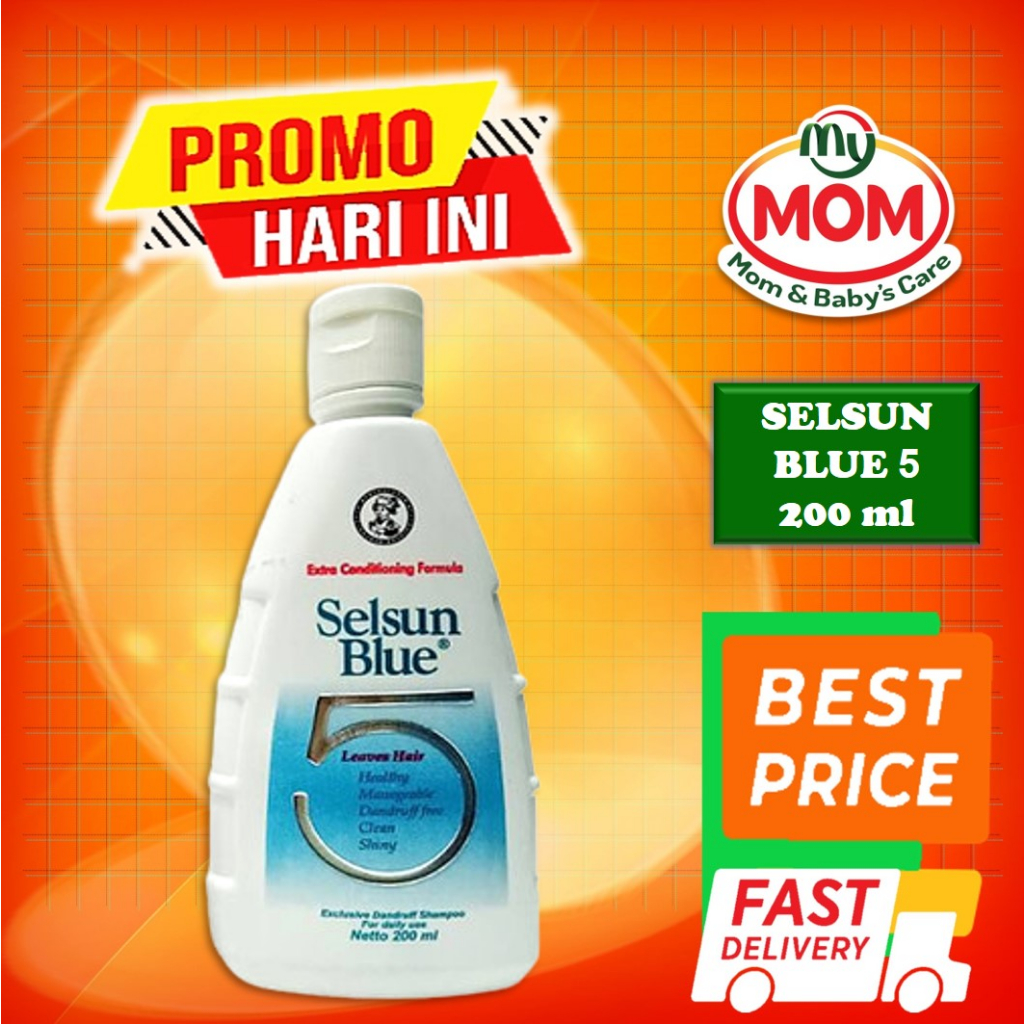 [BPOM] Selsun Blue 5 Shampoo 200 ml / Shampo Selsun Blue Five 200ml / Selsun Shampoo Anti Ketombe / Sampo / MY MOM