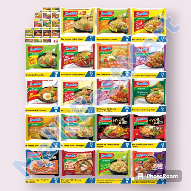 Indomie Mie Instan All Variant